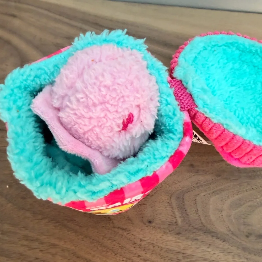 BarkBox Ice Cream Dog Toy Set 3pc Plush Squeaky Small Dog Toys
